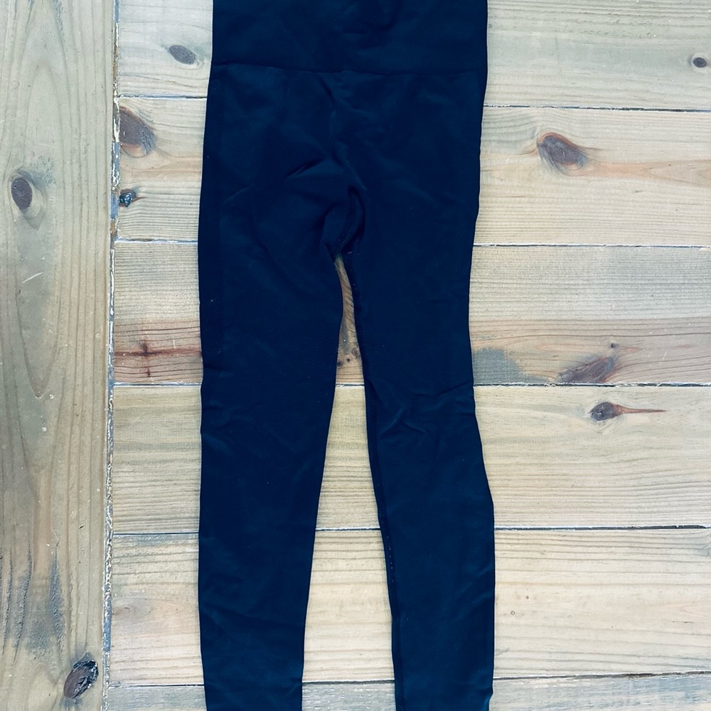 Zara Black Leggings Full-Length Stretchy Bottoms